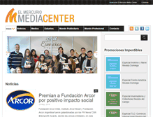 Tablet Screenshot of elmercuriomediacenter.cl